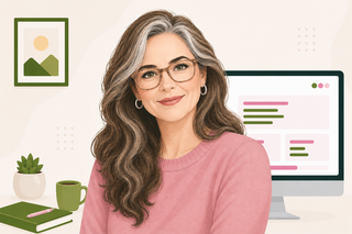 Deborah - Founder of PrimeOneWeb.com with 30 years of web development experience