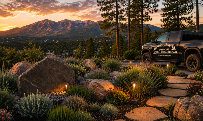 Beautiful landscaping in Northern Arizona