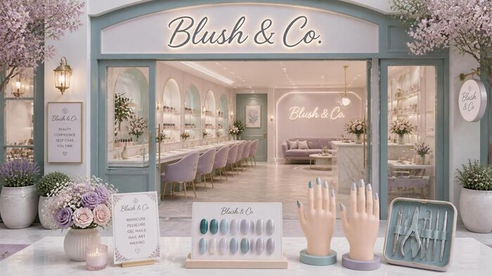 Blush & Co. Salon Interior